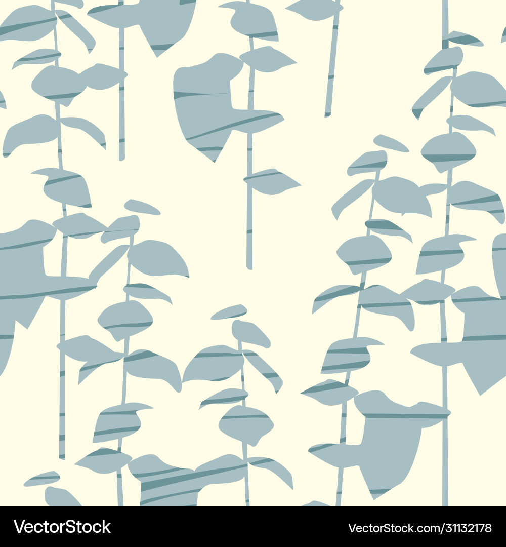 Artistic seamless pattern with abstract leaves Artistic seamless pattern with abstract leaves vector image