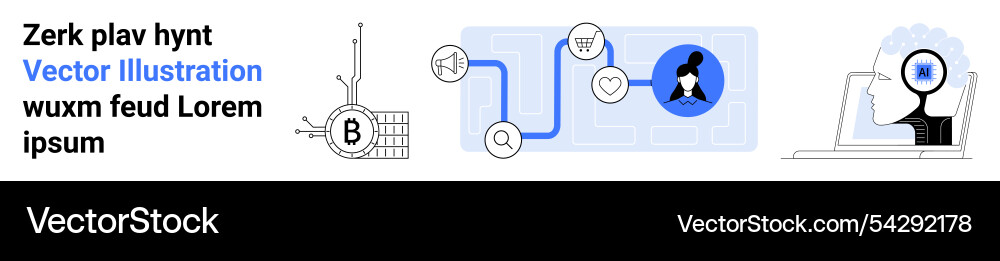 Business network connections and data analysis Business network connections and data analysis vector image