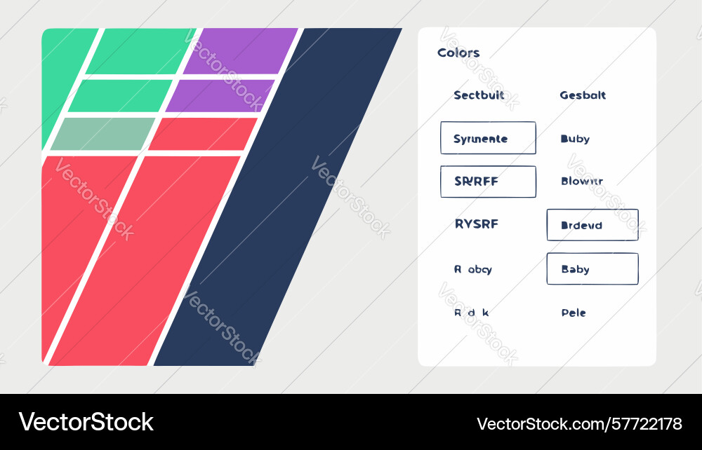 Colorful abstract pattern with ui elements design vector image