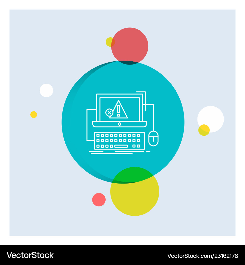 Computer System Error Icon vector image