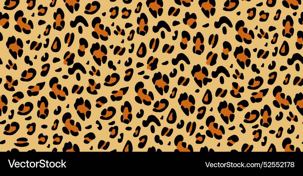 Leopard seamless pattern animalistic print Leopard seamless pattern animalistic print vector image