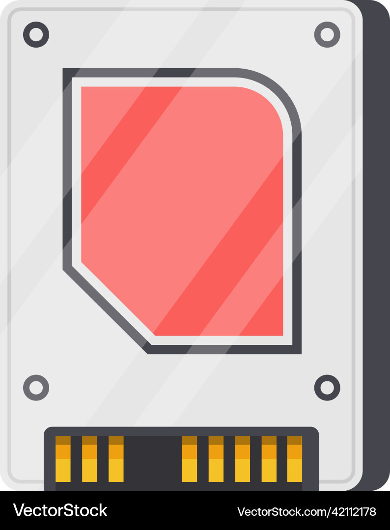 Sd computer memory card isometric icon pc Sd computer memory card isometric icon pc vector image