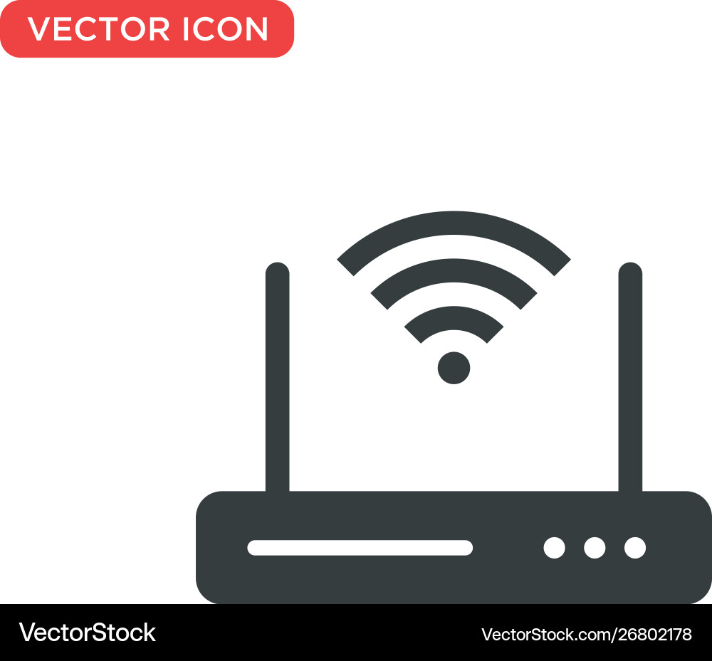 Wifi router icon design Wifi router icon design vector image