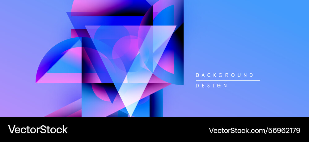 Abstract geometric shapes overlap creating Abstract geometric shapes overlap creating Vector Image
