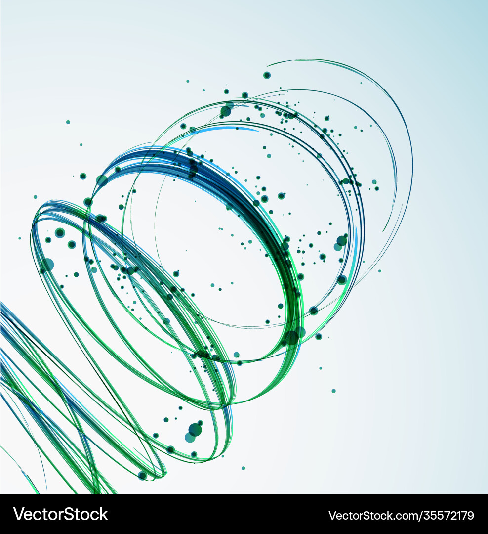 Abstract green wave background Royalty Free Vector Image