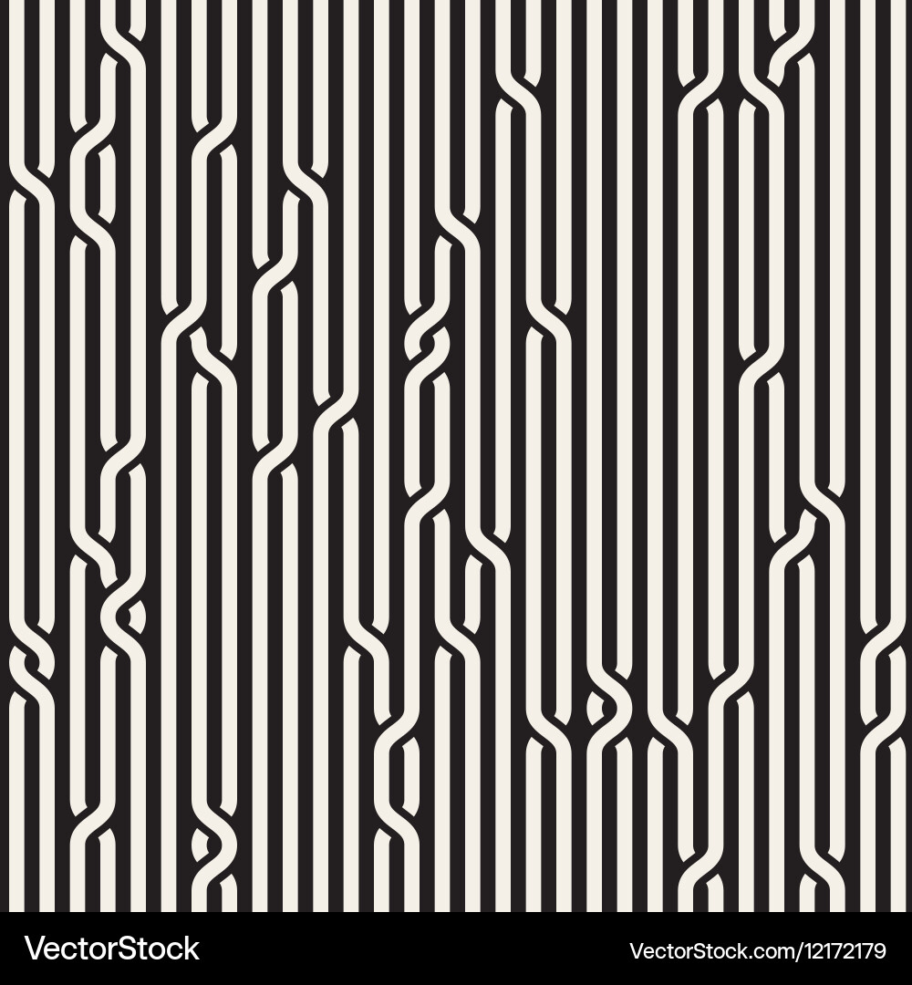 Black and White Rope Lines Royalty Free Vector Image