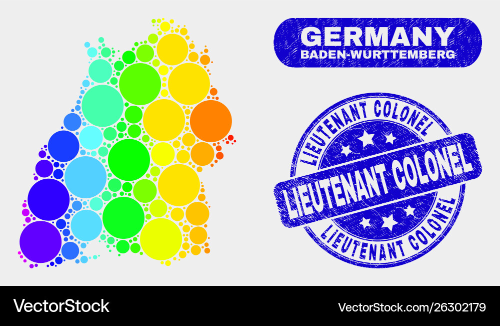 Colored mosaic baden-wurttemberg land map Colored mosaic baden-wurttemberg land map vector image