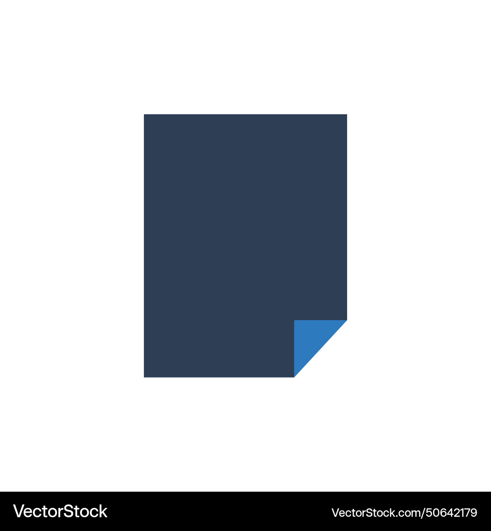 Document icon notepad fill vector image