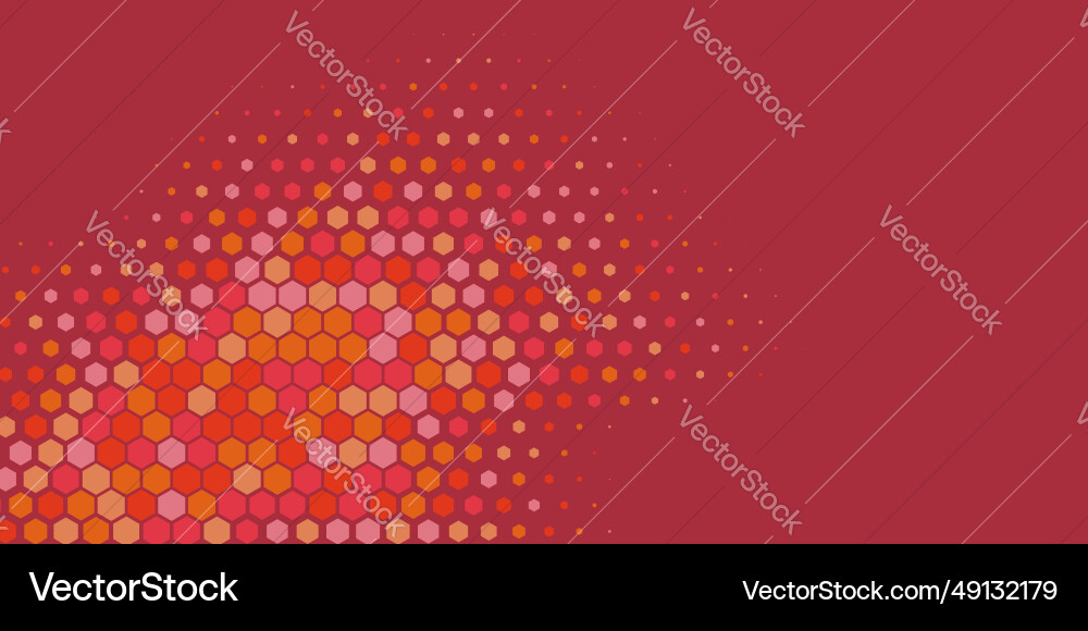 Geometric abstract hexagon multi color background Vector Image