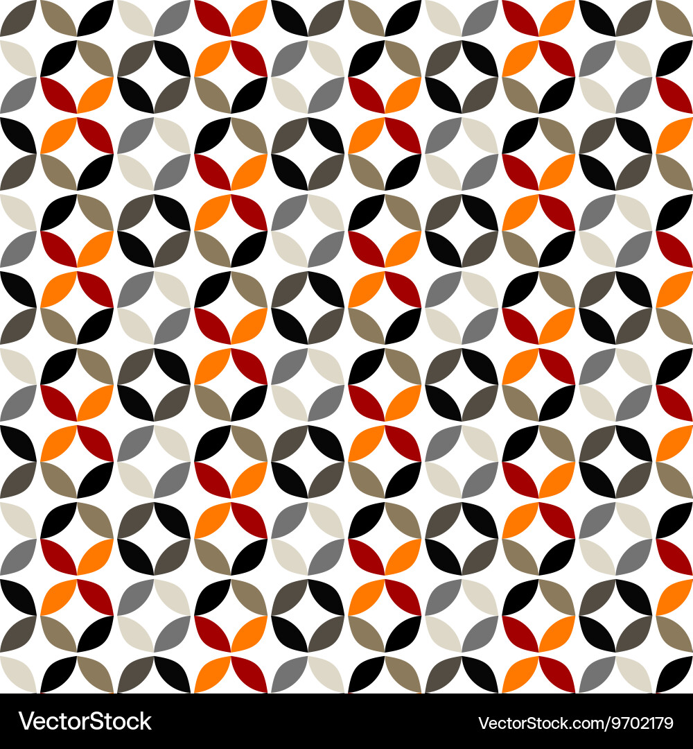 Geometric circle pattern background vector image