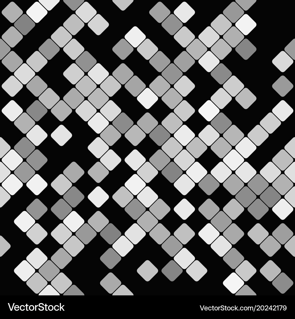 Grey abstract repeating diagonal square pattern Vector Image