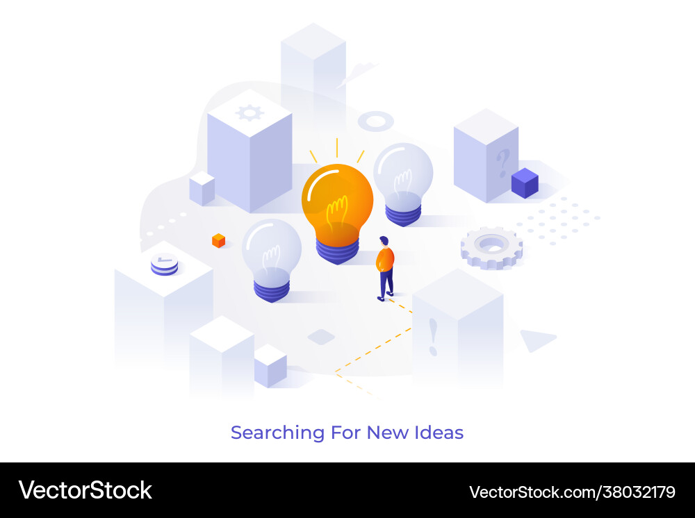 Isometric for website Royalty Free Vector Image