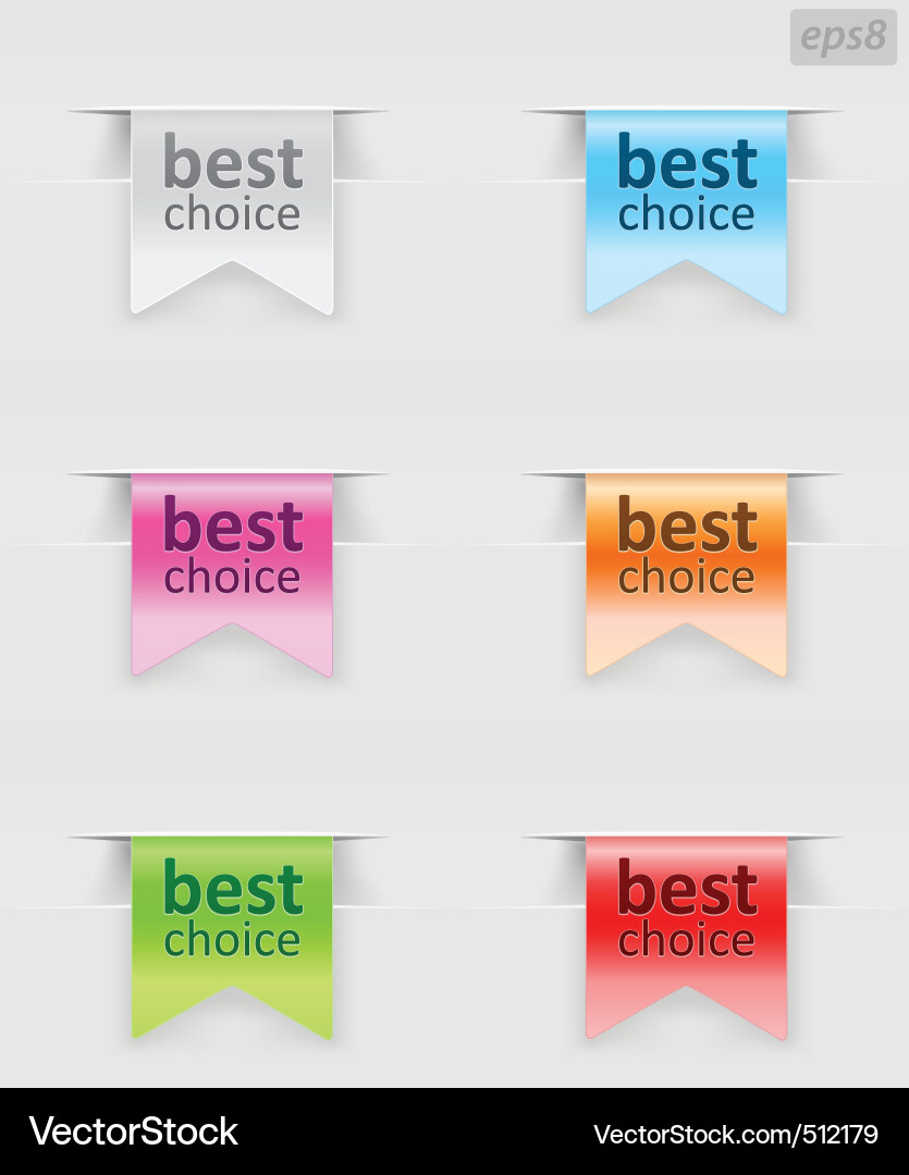 Menu headers vector image