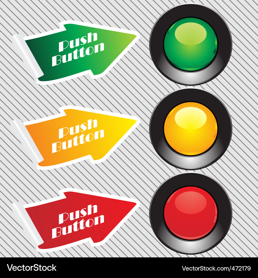 Push button Vector Image