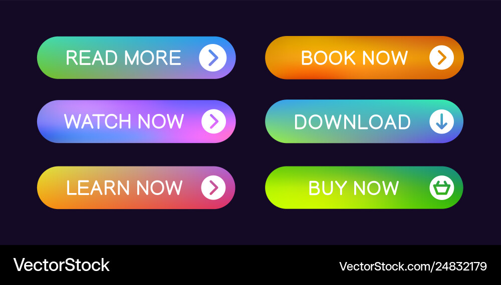 Set modern abstract web buttons Set modern abstract web buttons vector image