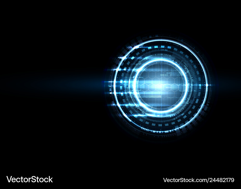 Technological future worldwide interface system Technological future worldwide interface system vector image