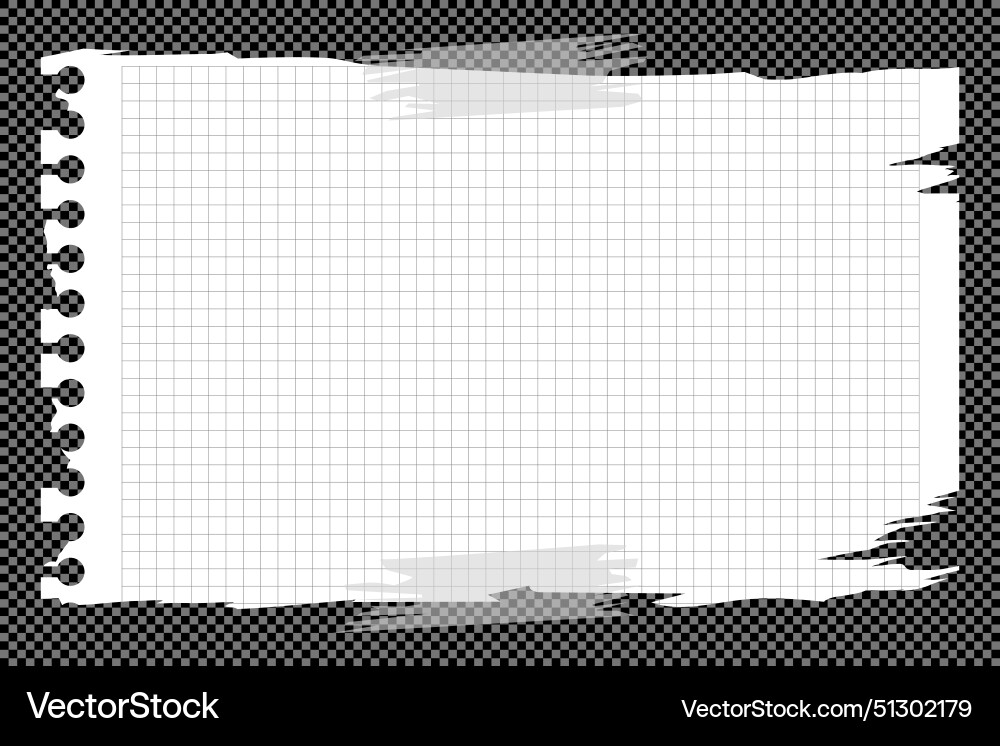 Torn sheet paper empty style Torn sheet paper empty style vector image