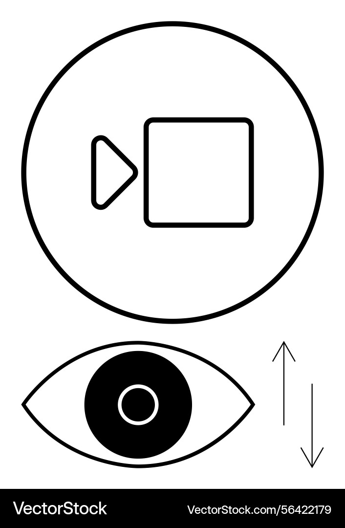 Video playback and viewer interaction Video playback and viewer interaction vector image