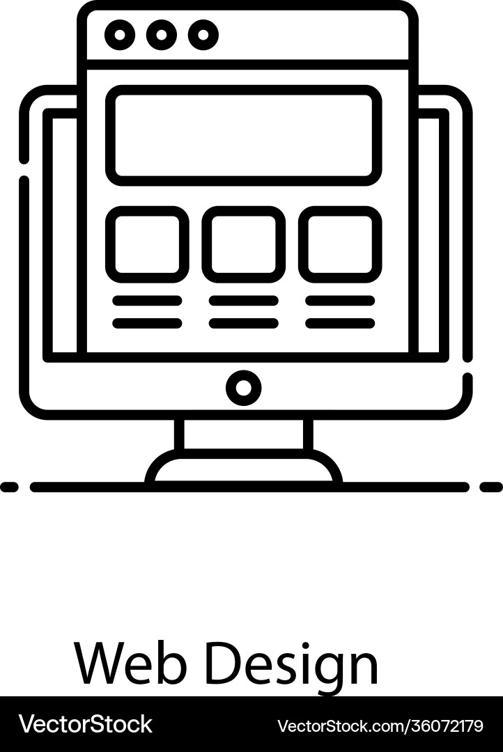 Web design vector image