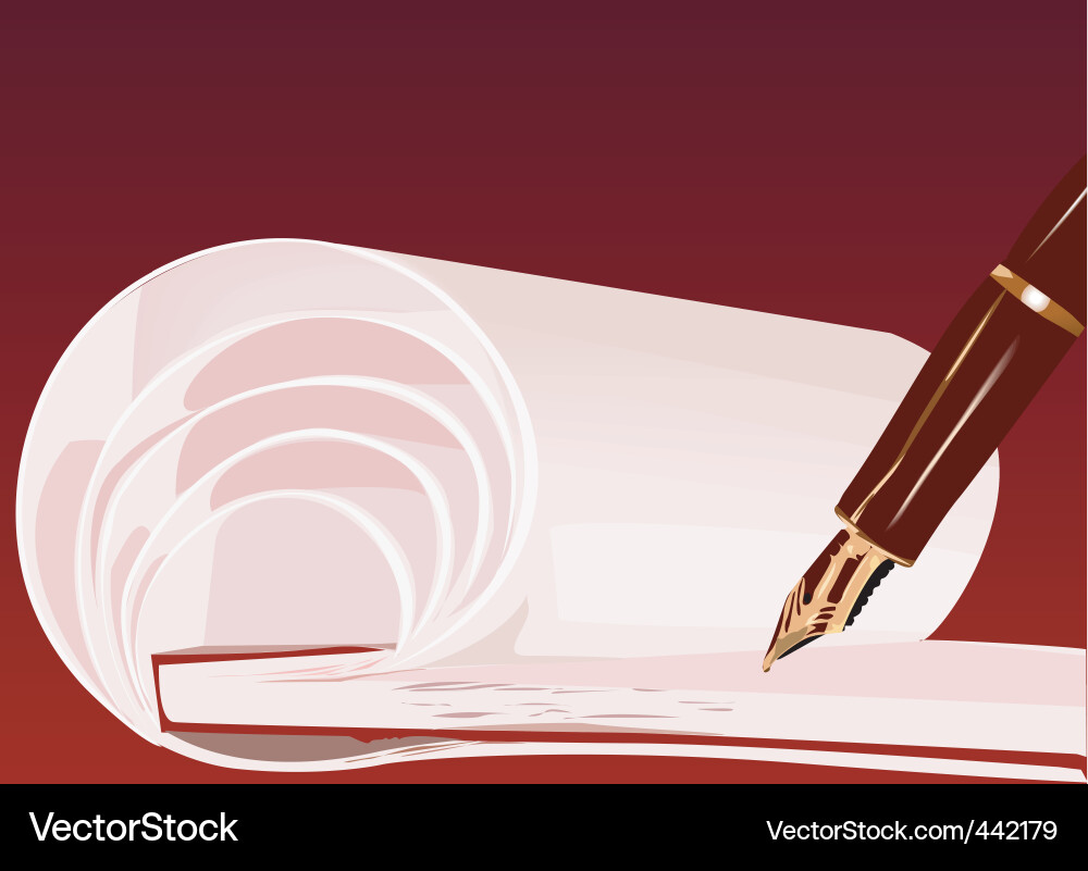 Writing Vector Image