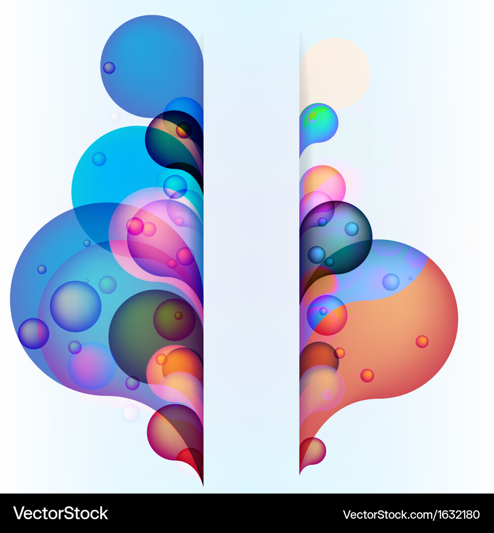 Abstract colorful arc-drop background eps10 vector image