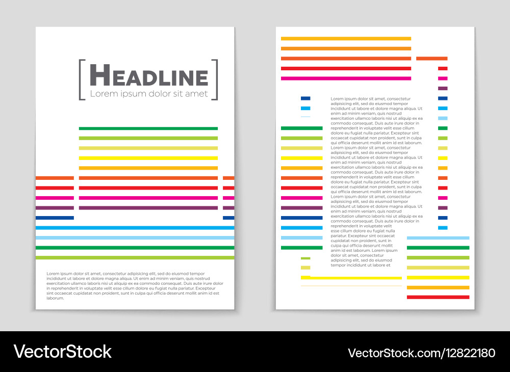 Abstract layout background set for art vector image