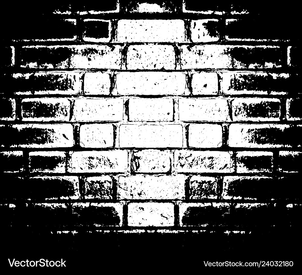 Brick wall texture grunge distress overlay Brick wall texture grunge distress overlay vector image