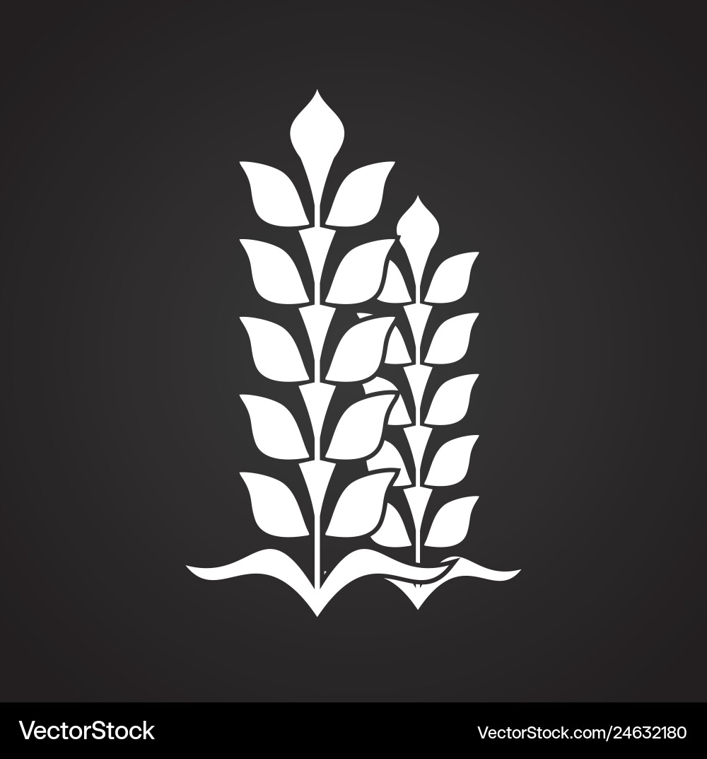 Cereal icon on background for graphic and web Cereal icon on background for graphic and web vector image