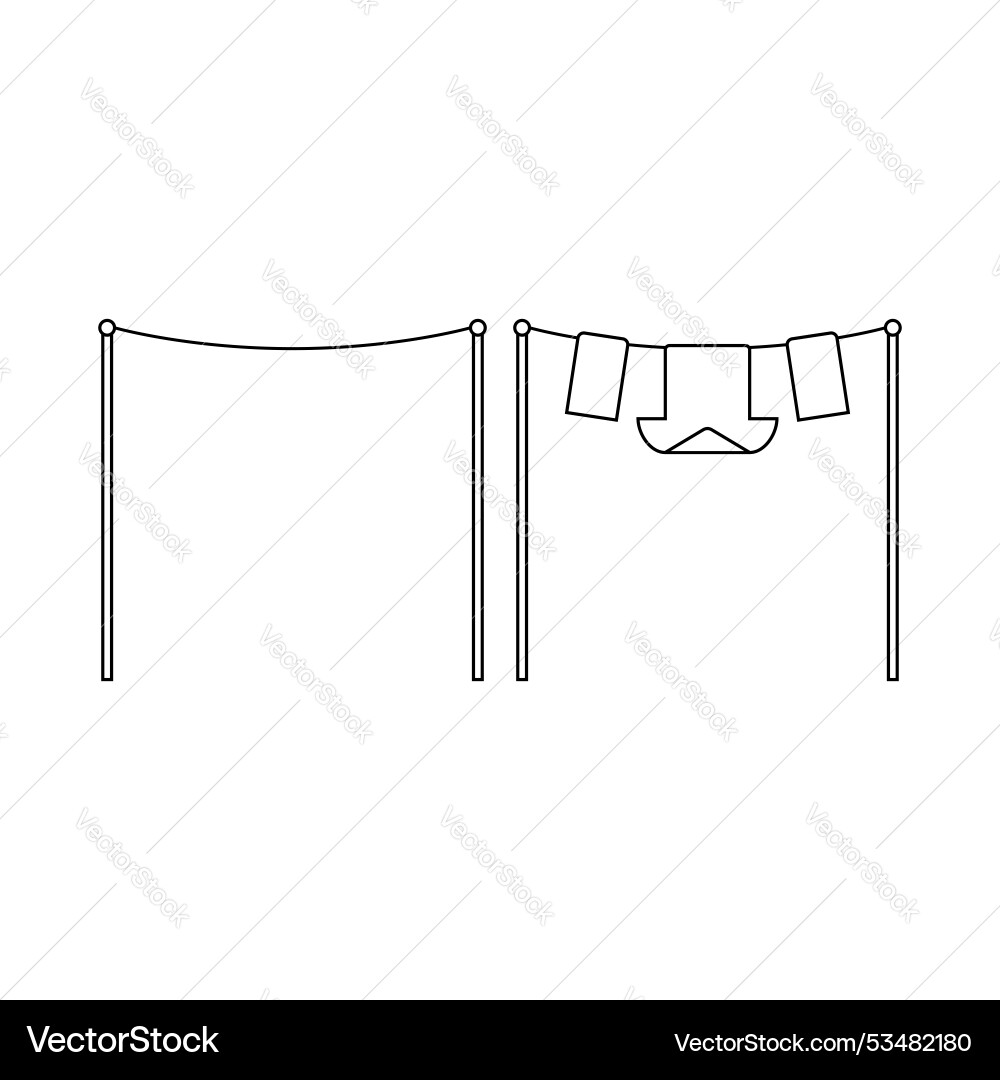 Drying Rack Vector Clothes drying rack stand for dryer Royalty Free Vector