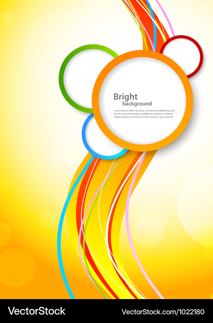 Dynamic Wavy Circles Background vector image