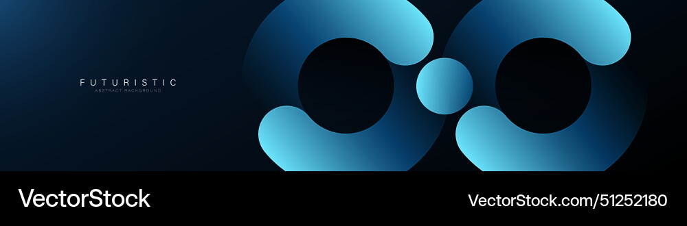 Futuristic abstract background glowing circle Vector Image