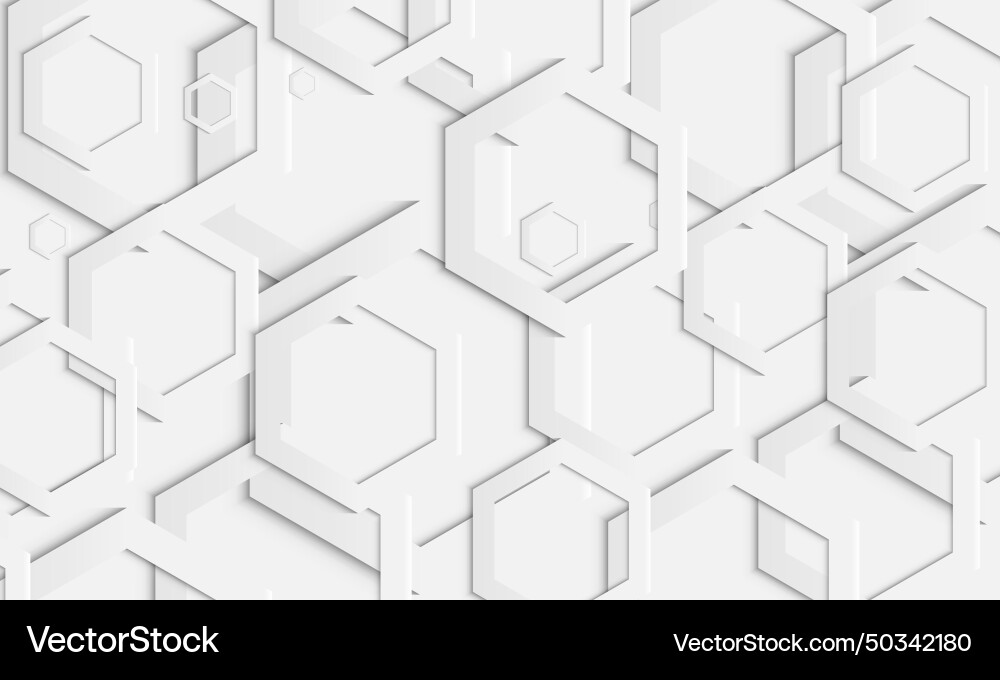 Geometric hexagon overlapping layer Geometric hexagon overlapping layer vector image