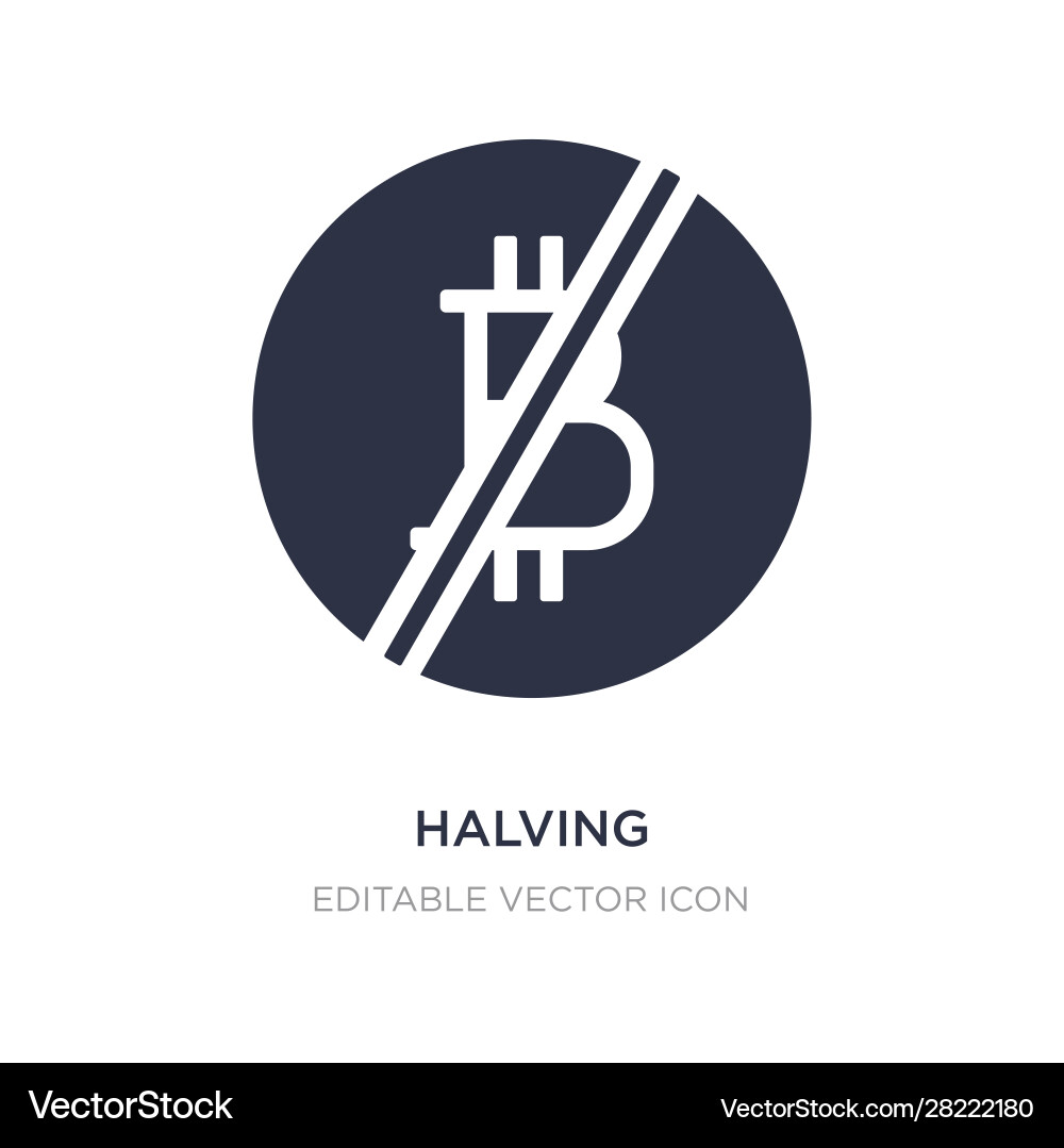 Halving icon on white background simple element Halving icon on white background simple element vector image