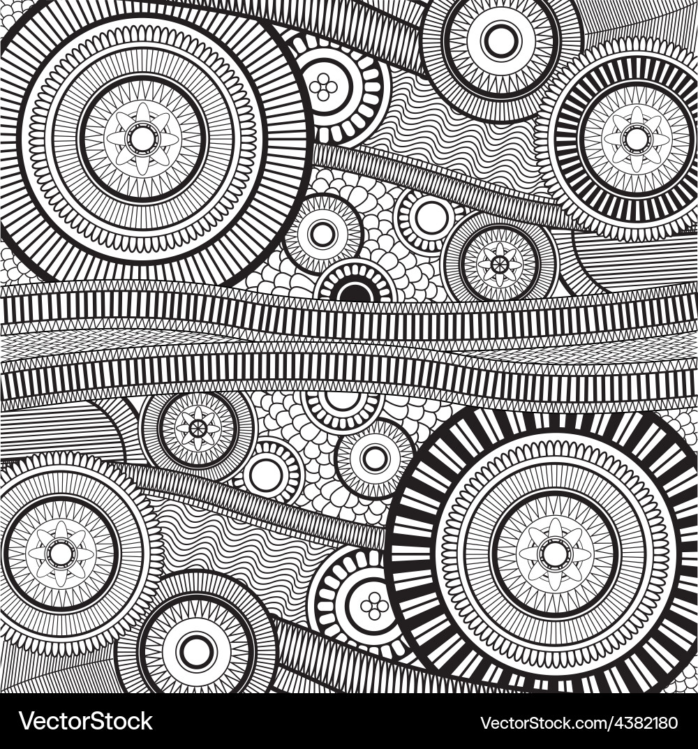 Intricate Circular Pattern vector image