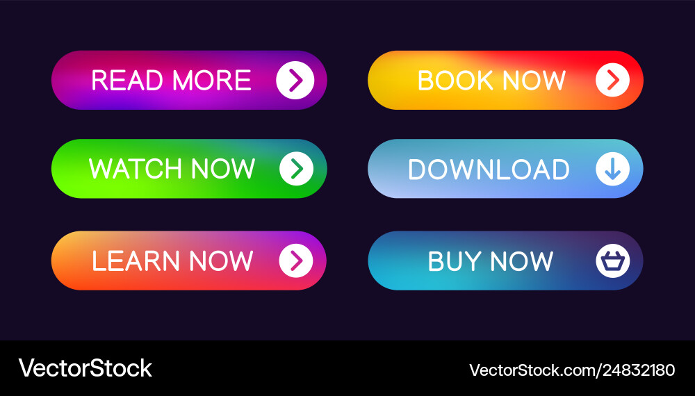 Set modern abstract web buttons Set modern abstract web buttons vector image