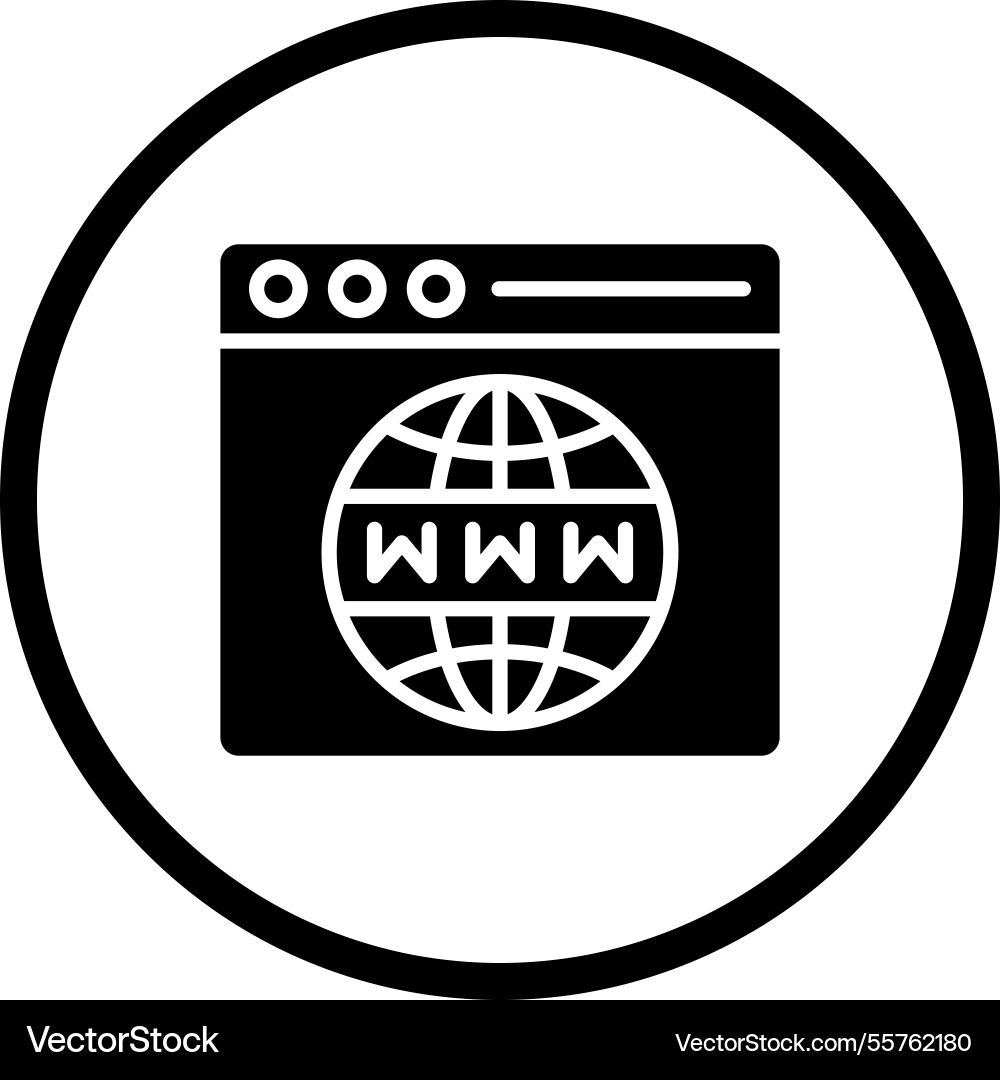 Web browser icon design Vector Image