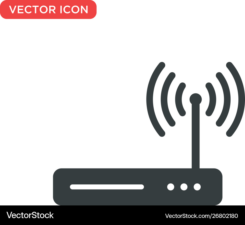 Wifi router icon design vector image