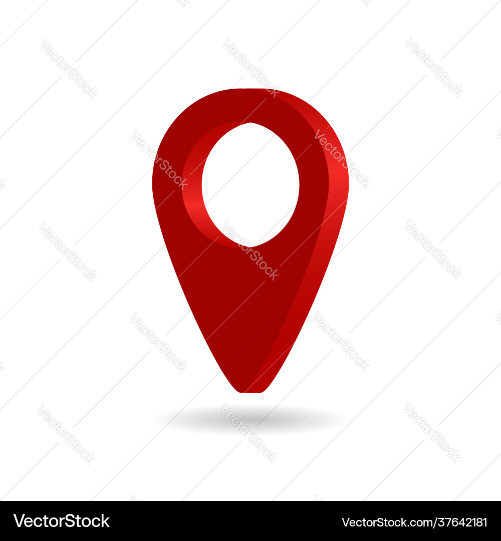 3d Pin für Karten-Icon-Standpunkt Pointer 3d Pin für Karten-Icon-Standpunkt Pointer vektorbild