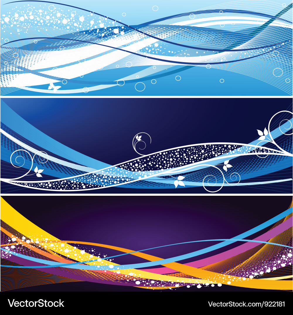 Abstract background set vector image