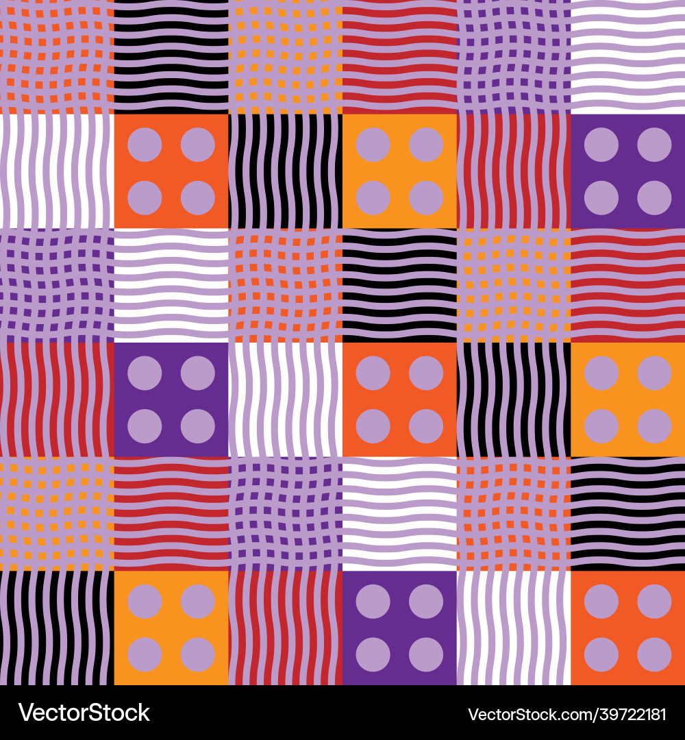 Abstract seamless pattern with simple geometric Vector Image