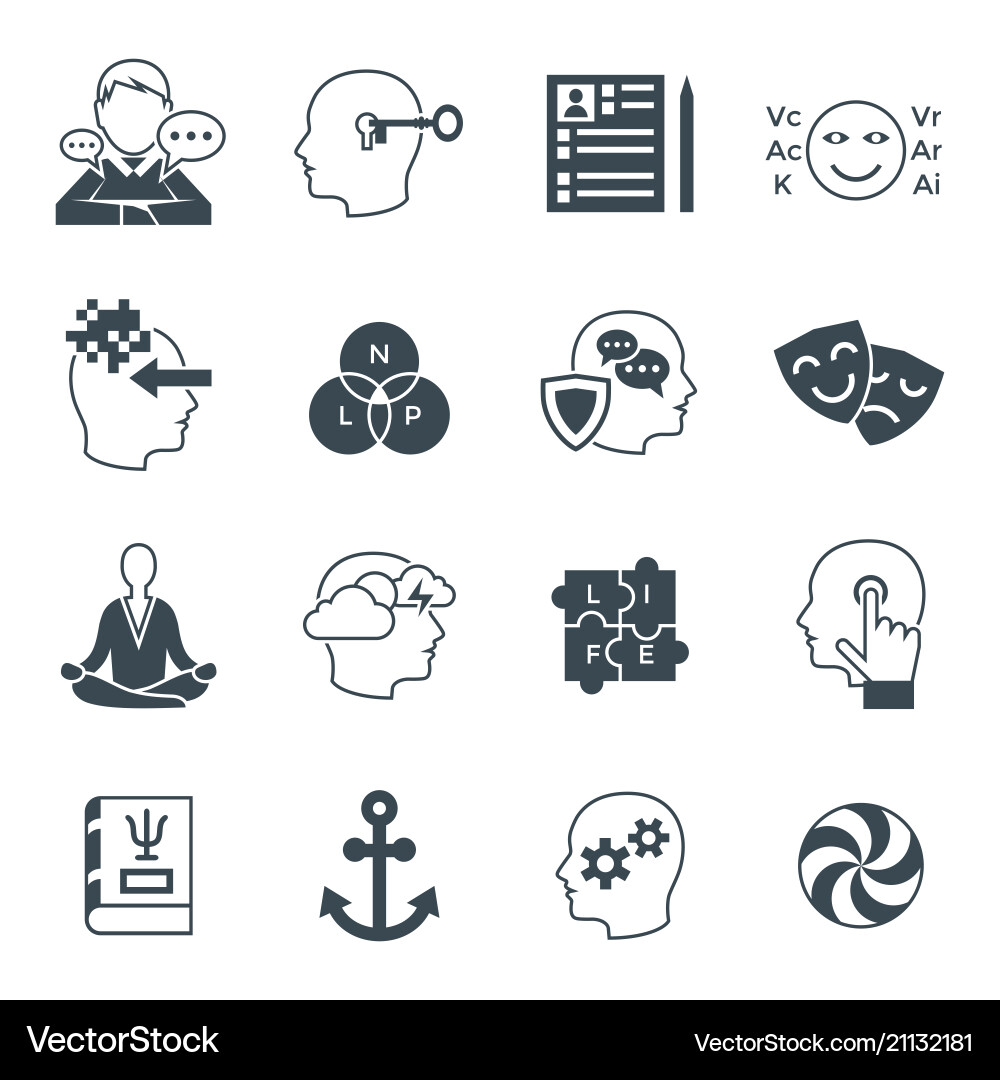 Digital neuro linguistic programming Digital neuro linguistic programming vector image