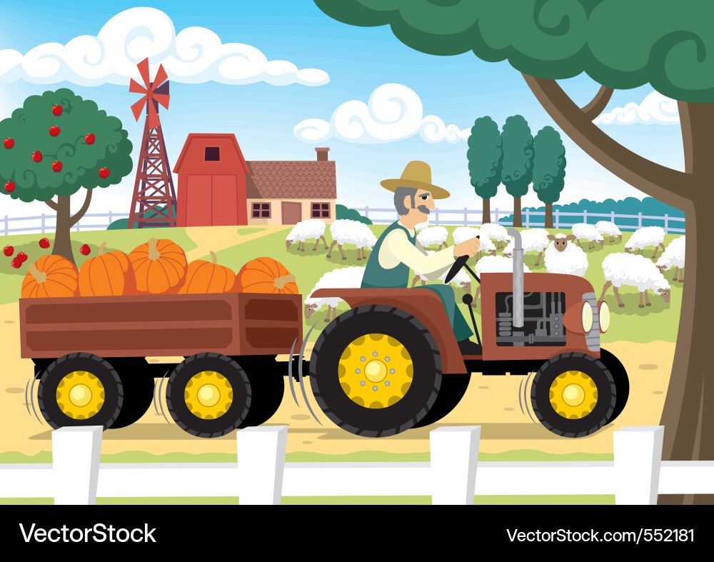 Farm Royalty Free Vector Image - VectorStock