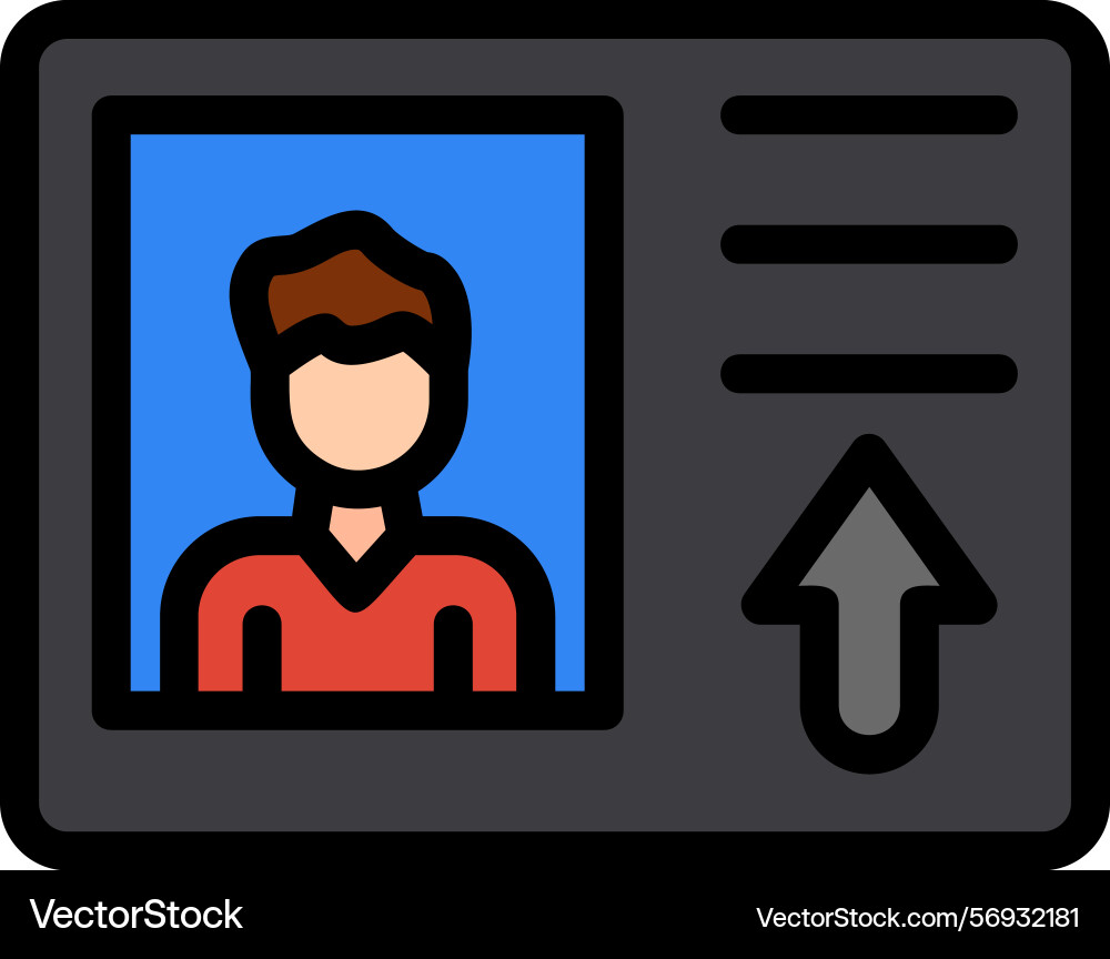 Intercom line filled style icon design Vector Image