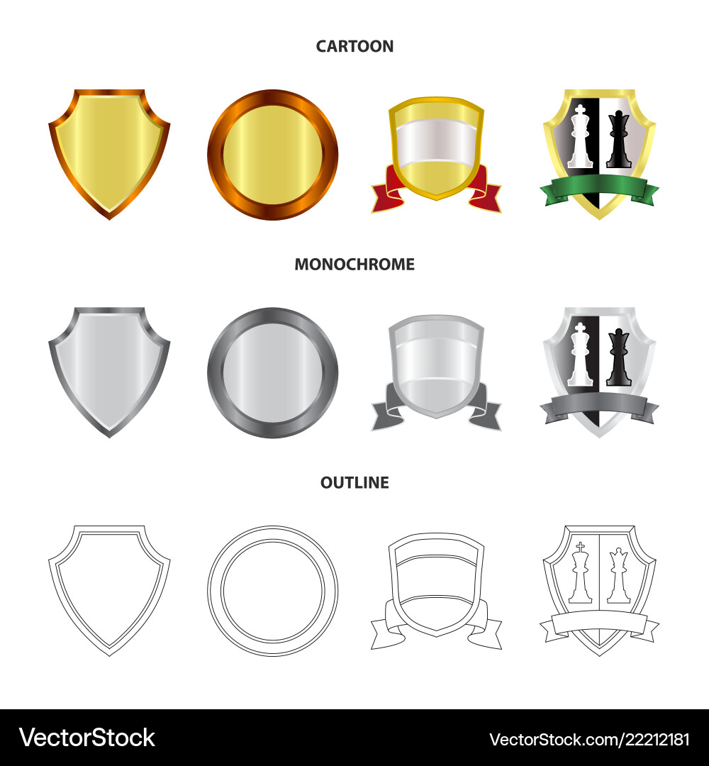 Isolated object of emblem and badge logo vector image