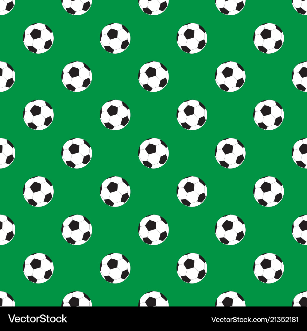 Seamless pattern with soccer ball Seamless pattern with soccer ball vector image