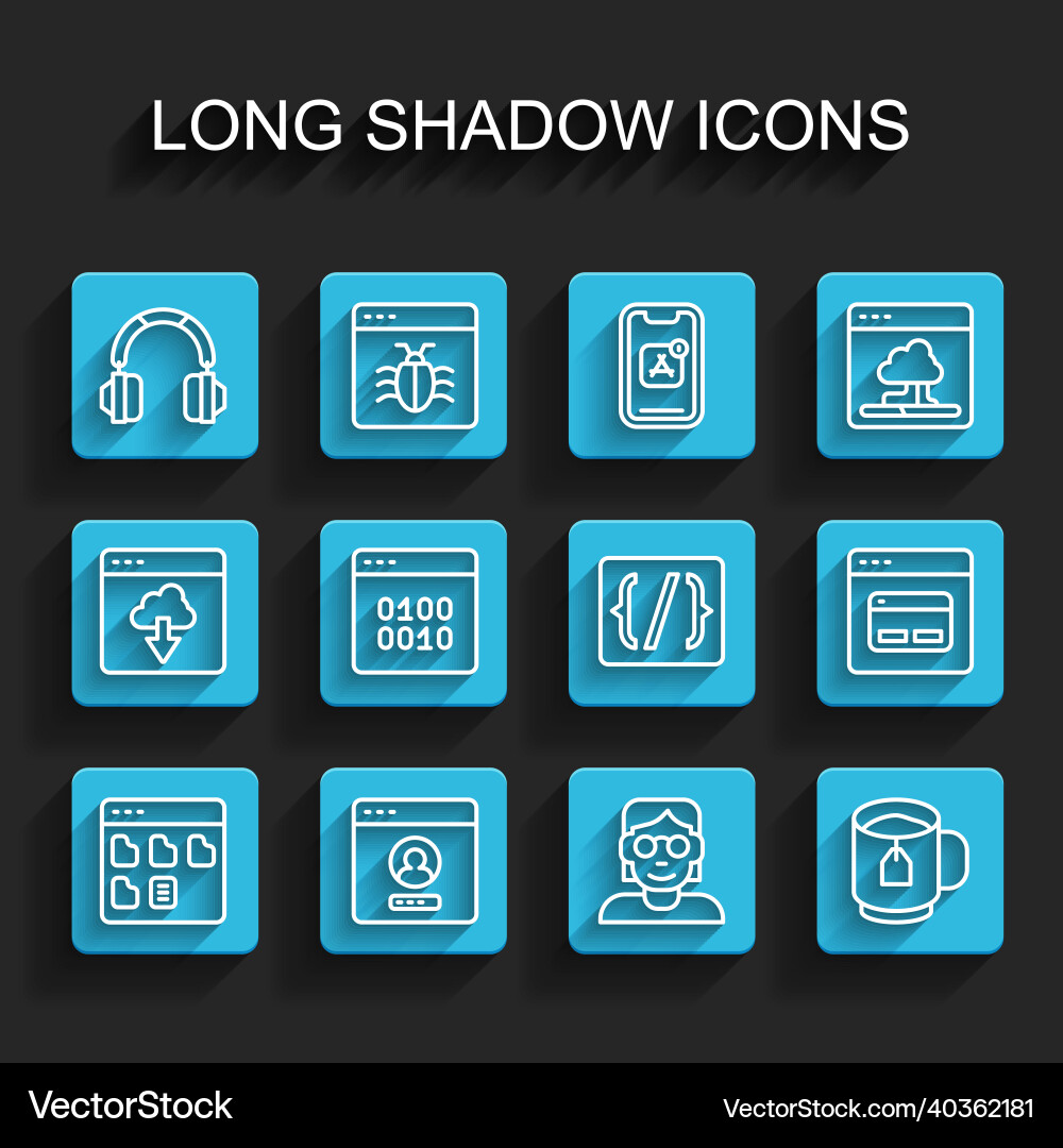 Set line browser files create account screen Set line browser files create account screen vector image