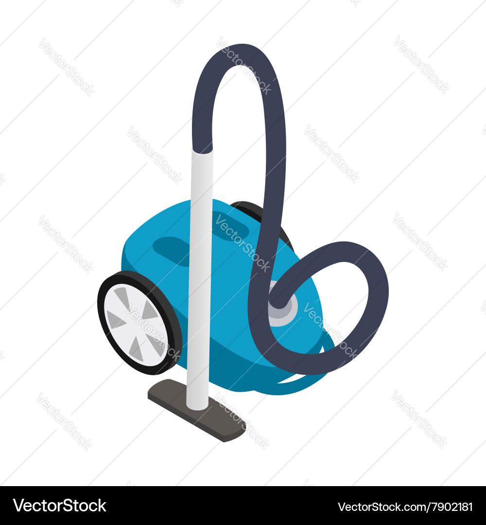 Vacuum cleaner icon isometric 3d style Royalty Free Vector