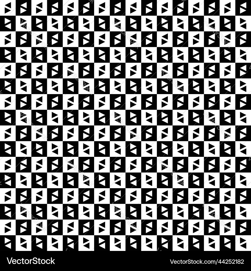 A seamless pattern of triangle pairs Vector Image