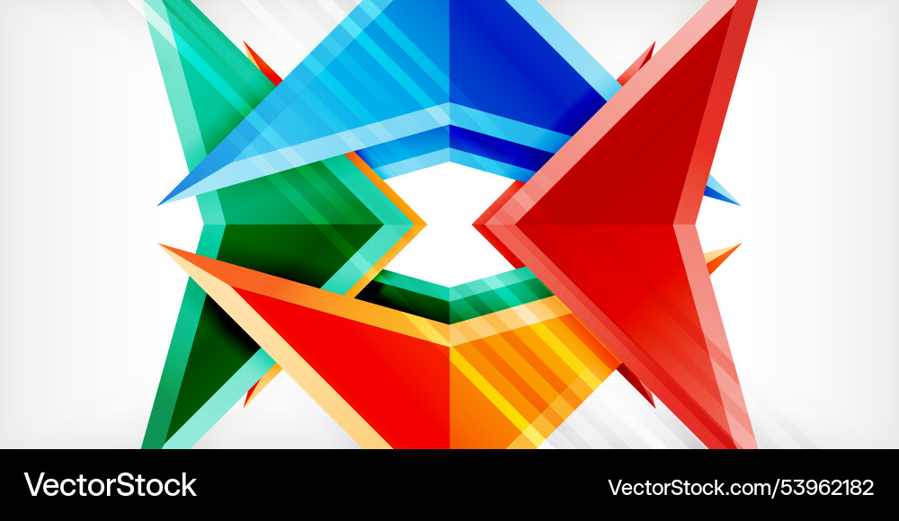 Abstract background color triangles and arrows Abstract background color triangles and arrows Vector Image