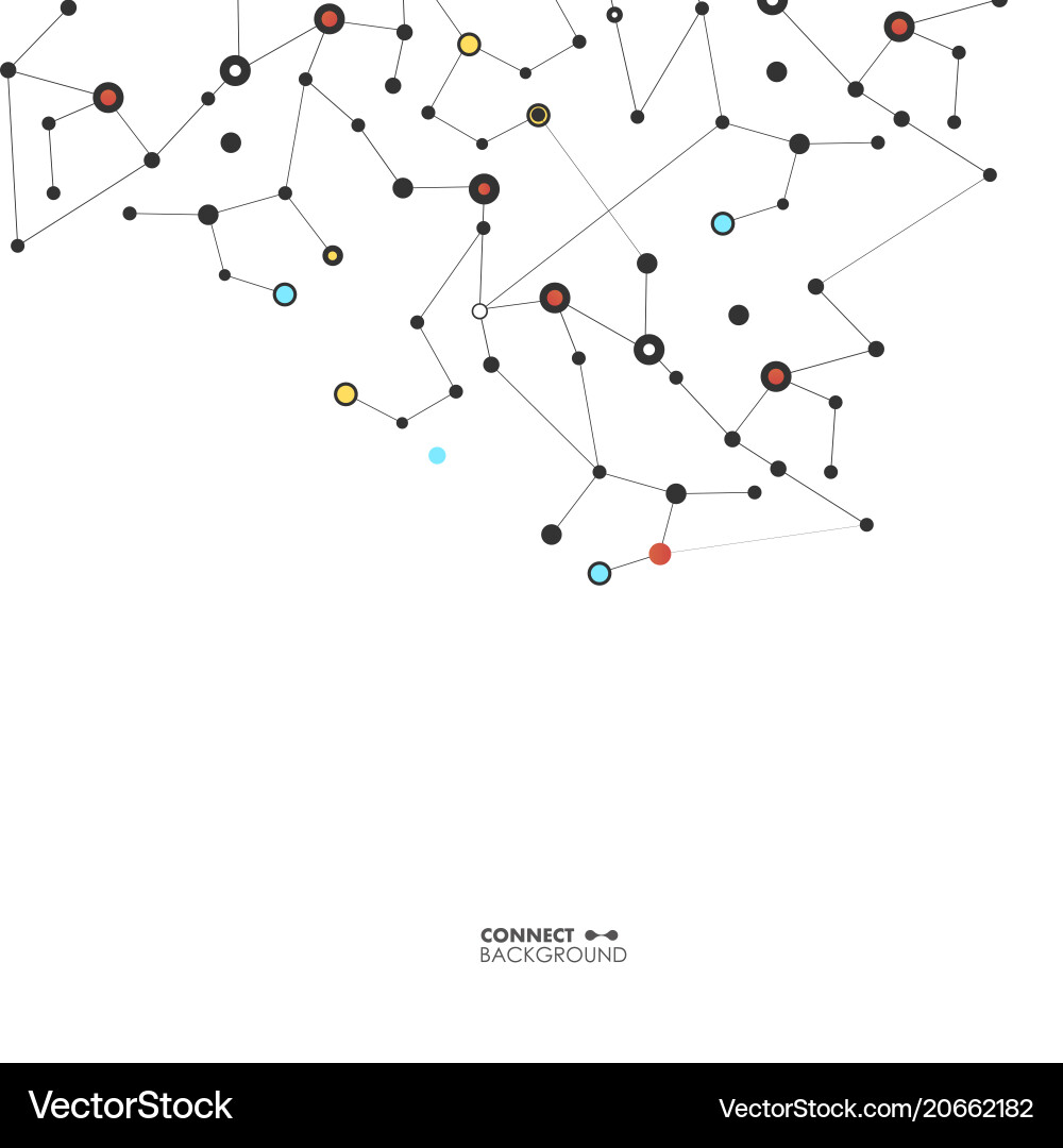 Abstract molecule structure and network Abstract molecule structure and network vector image